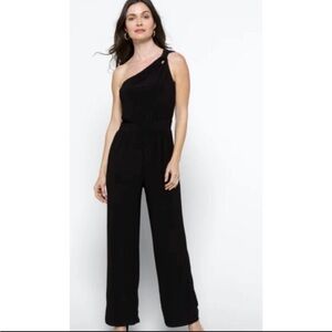 Kaileigh holiday, black, one shoulder jumpsuit, XXL, NWT | offer in description